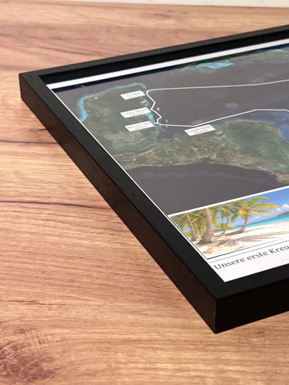 Photo cruise card as poster (unframed & framed)