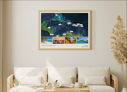 Photo cruise card as poster (unframed & framed)