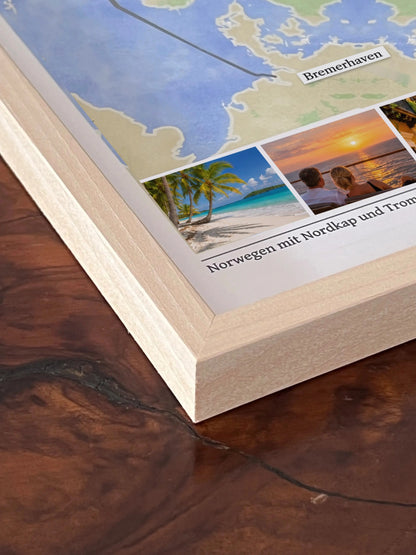 Photo cruise card as poster (unframed & framed)